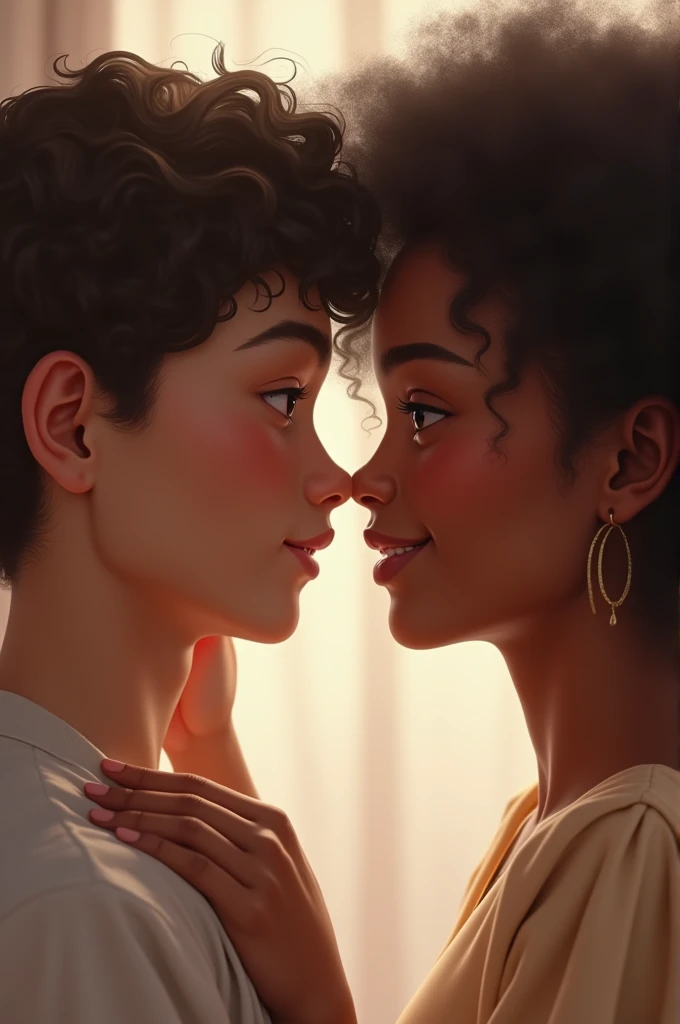 Black girl with a white boy
