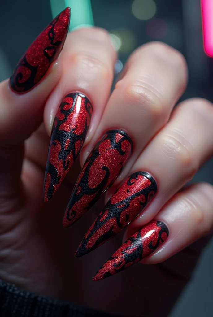 NAIL DESIGN AND MANICURE FROM THE ANIME TOKYO GHOUL 
