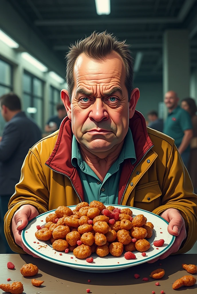 Drawing that refers to poor quality food 