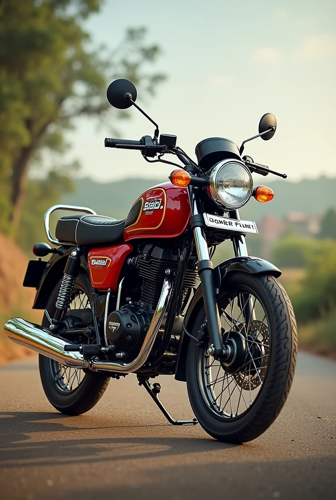 Create motorcycle brand  "boxer ct 100" from Bajaj manufacturer modified to classic style 
