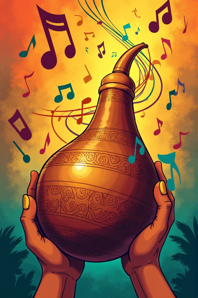 Güira when musical notes 
