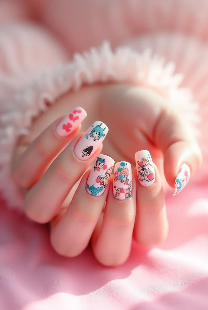 ANIME NAIL DESIGN AND MANICURE