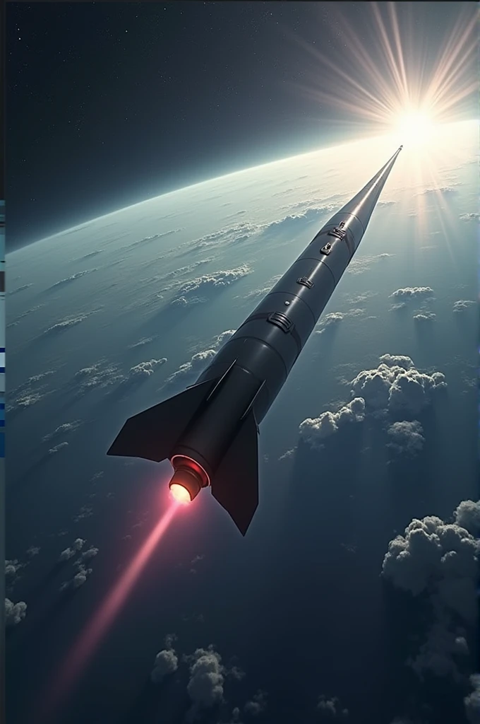 Nuclear missile is falling on the earth