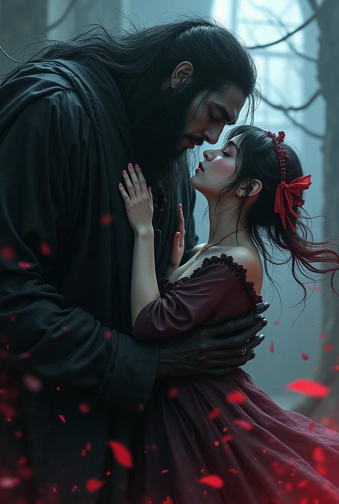 Girl gojo kissing Sukuna