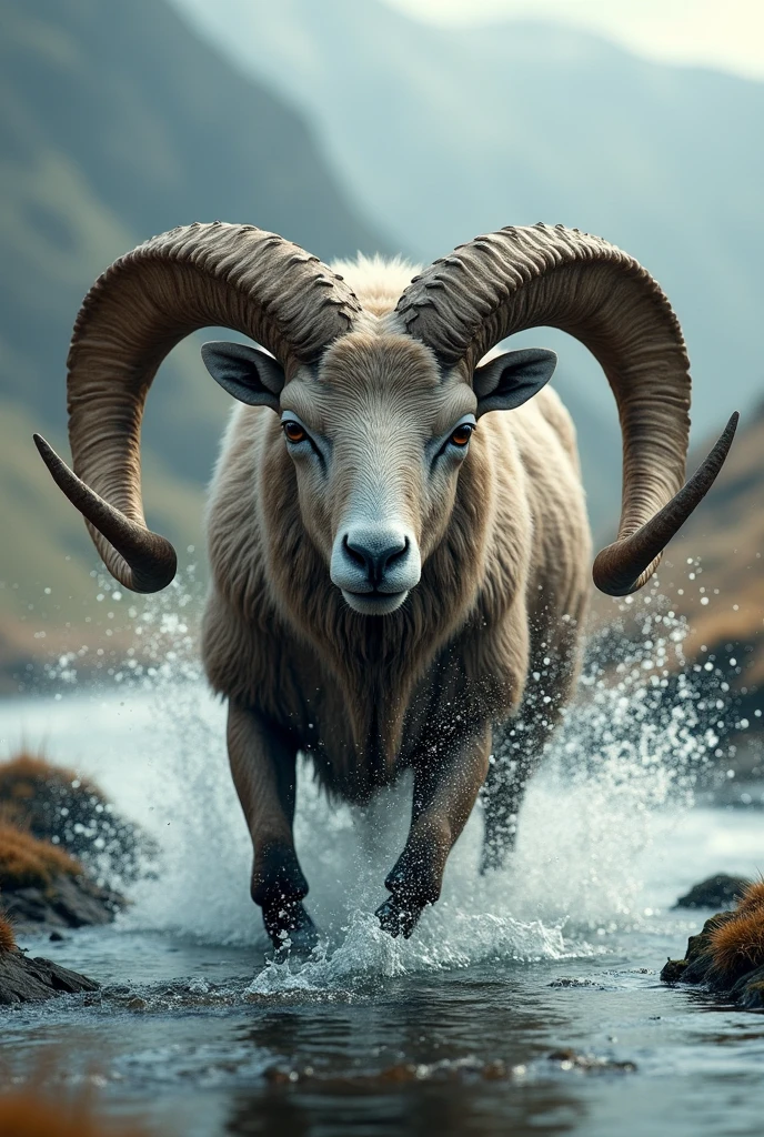 I saw a sheep standing in front of the watercourse, and he had two horns. The two horns were long, but one was longer than the other, and the longest one came later.  4 I saw the ram goring toward the west, to the north and to the south, and no wild animal could stand before him, and no one could deliver what was in his power. He did whatever he wanted and made himself great. 5 As I looked on, a goat appeared coming from the west, crossing the entire face of the earth without touching the ground