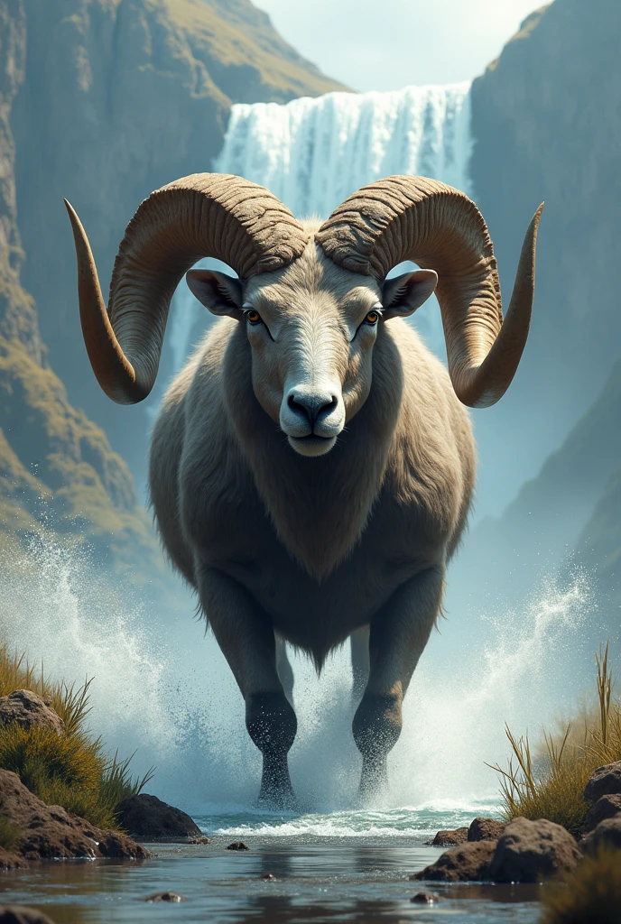 I saw a sheep standing in front of the watercourse, and he had two horns. The two horns were long, but one was longer than the other, and the longest one came later.  4 I saw the ram goring toward the west, to the north and to the south, and no wild animal could stand before him, and no one could deliver what was in his power. He did whatever he wanted and made himself great. 5 As I looked on, a goat appeared coming from the west, crossing the entire face of the earth without touching the ground