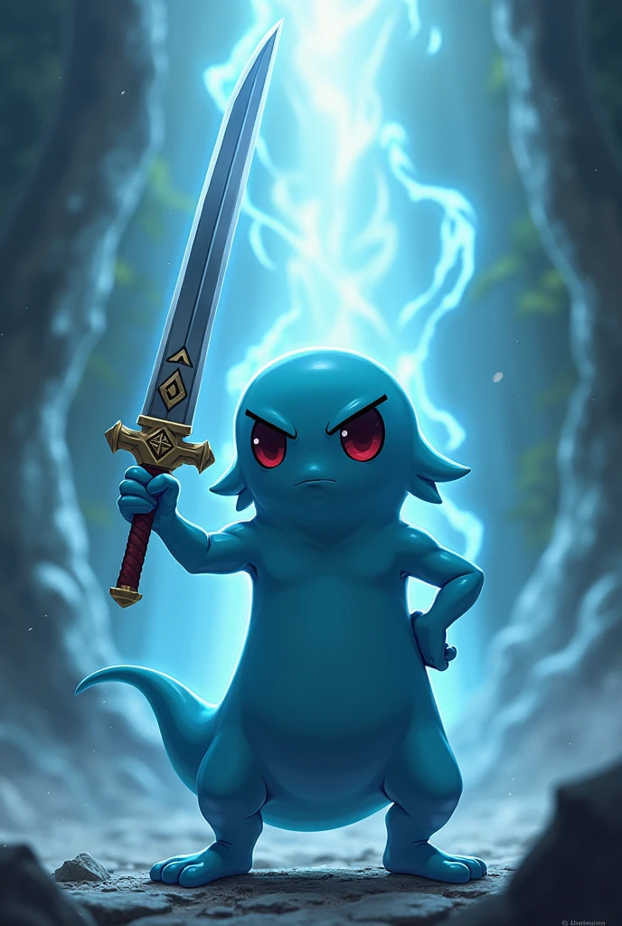 Make Rimuru from the anime hold a sword