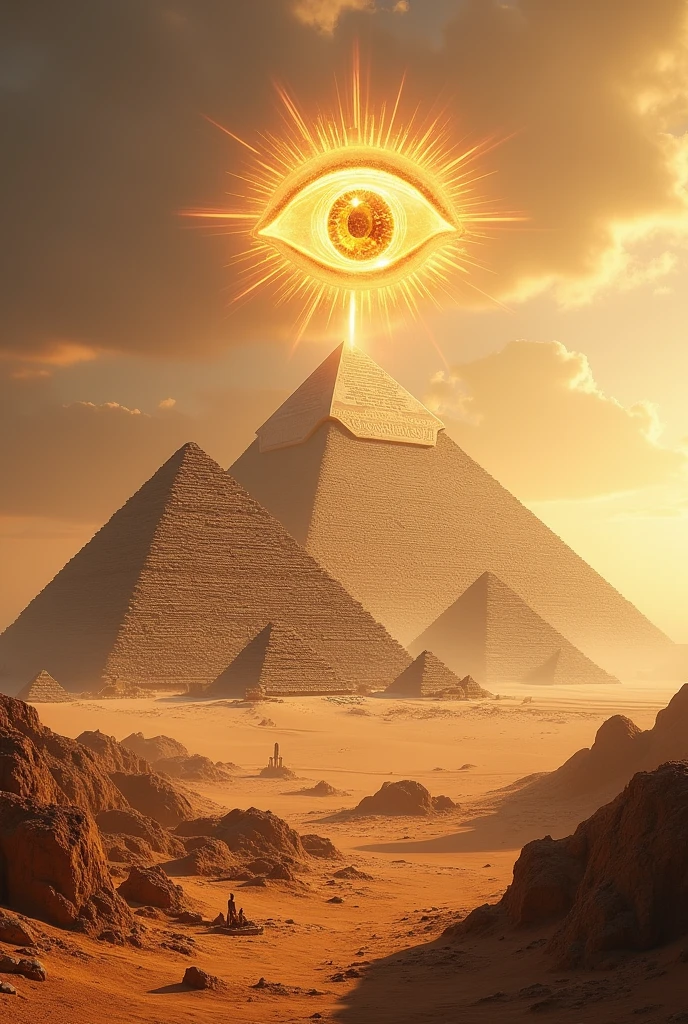 Egyptian pyramids and the Eye of Anuviz