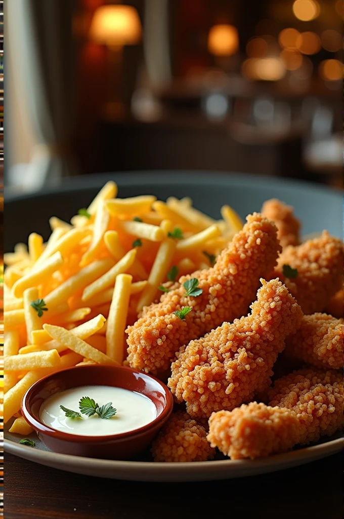 Papacrunch**  
   *Potato chips, Crispy Chicken, tartar sauce, and tender corn.*
   **Price:** $13,000