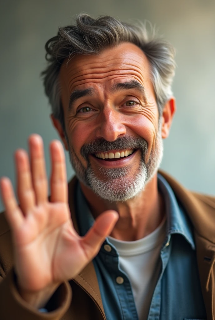 Man waving