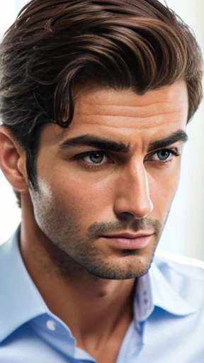 handsome Abravanel man focus on face