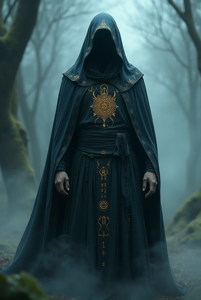 A man with super mysterious clothes