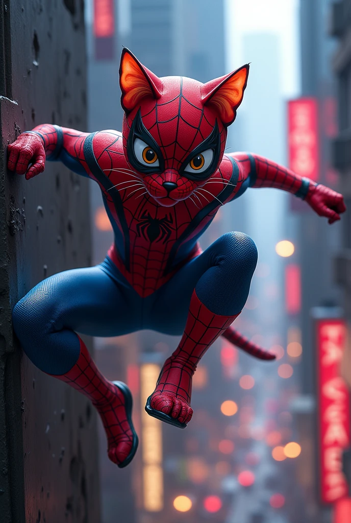 Cat as Spiderman