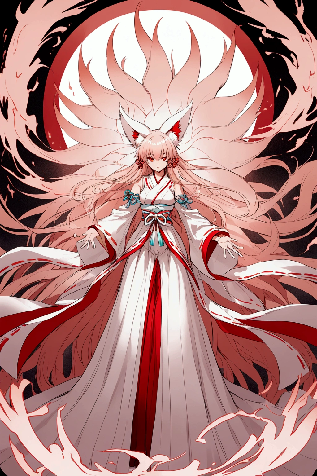 torii Shrine maiden Nine-Tailed Fox
