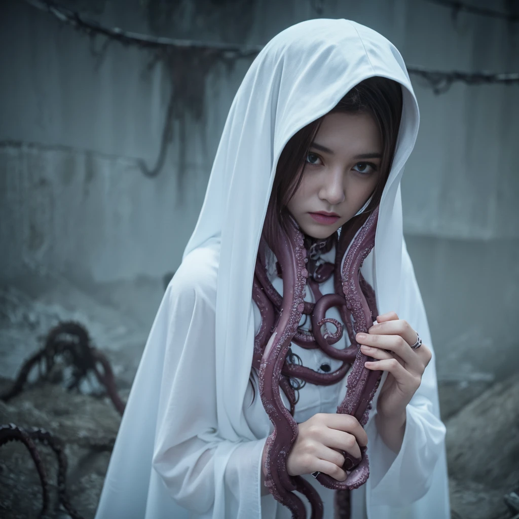 well horror scary tentacle female ghost 