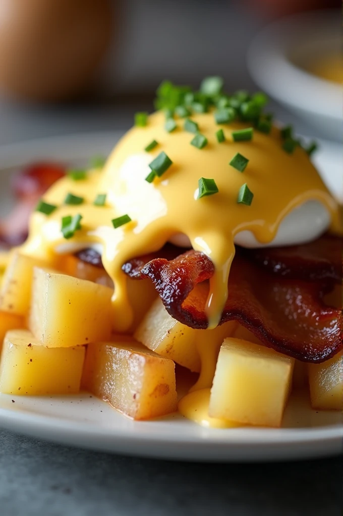 Papabolo**  
   *Diced Potato, bacon, poached egg, and hollandaise sauce.*
   **Price:** $17,000