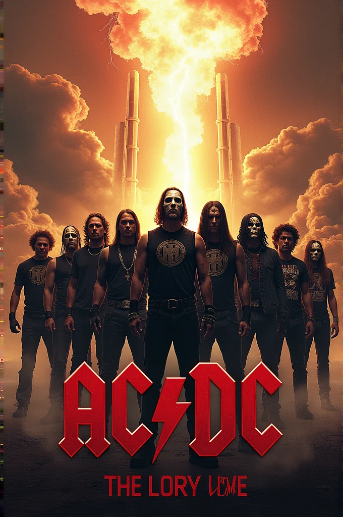 Draw Slipknot with AC/DC