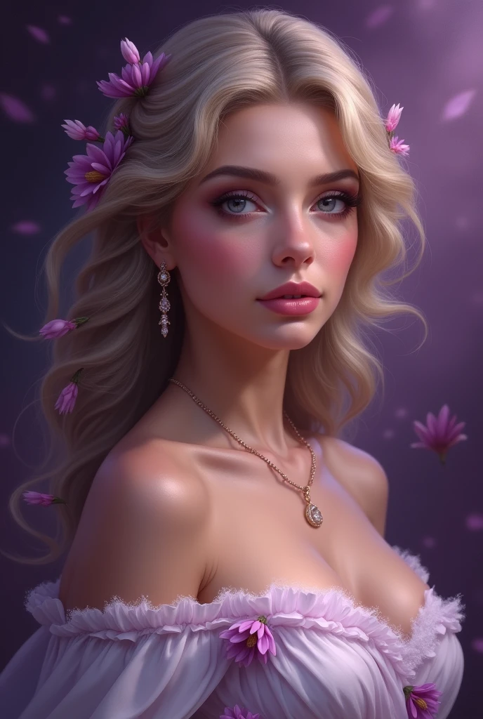 As soon as you say "Afrodita makeup artist"and a photo of the goddess Aphrodite in purple tones
