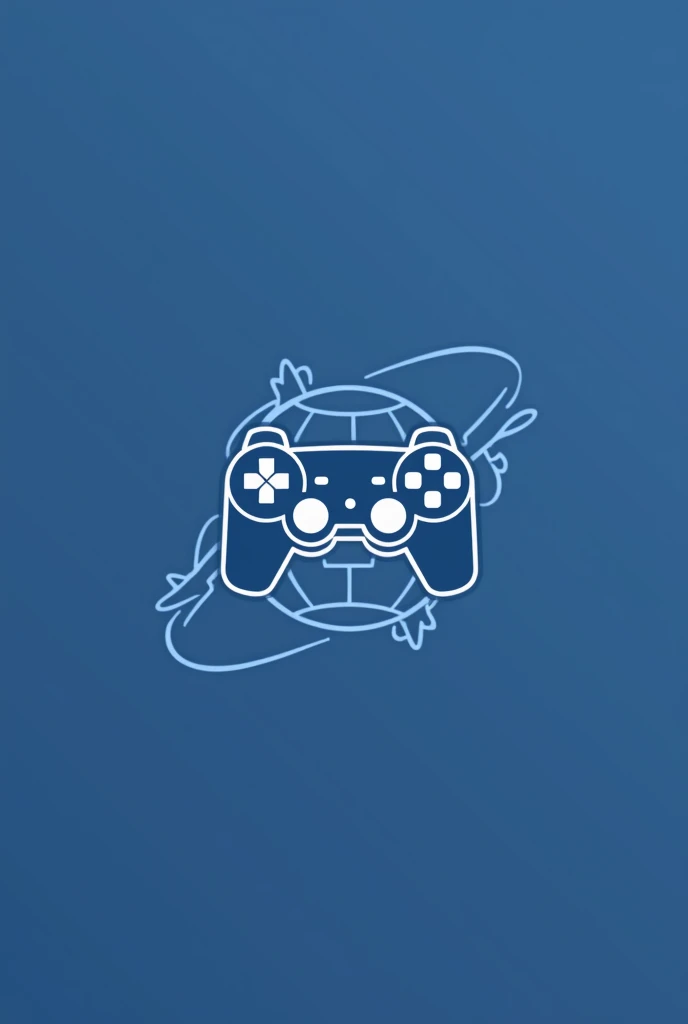 Create a logo with the name PS3modsGlobal and that the logo has a PS3 controller, the globe and the PlayStation symbol