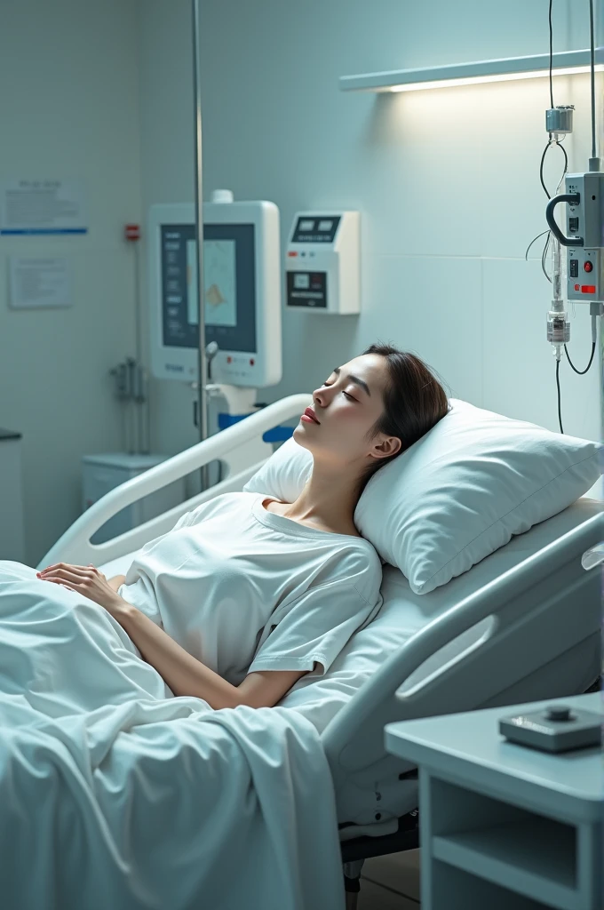 Image of a person patient in hospital AI