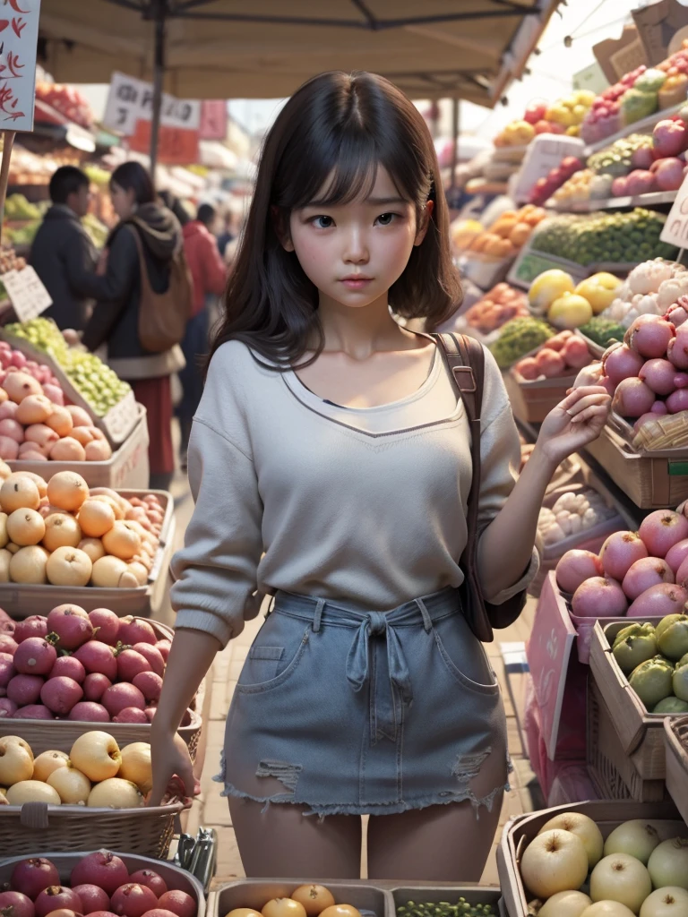 girl at the market