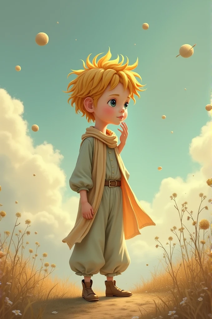 Create the full body figure of the character "the little Prince "
