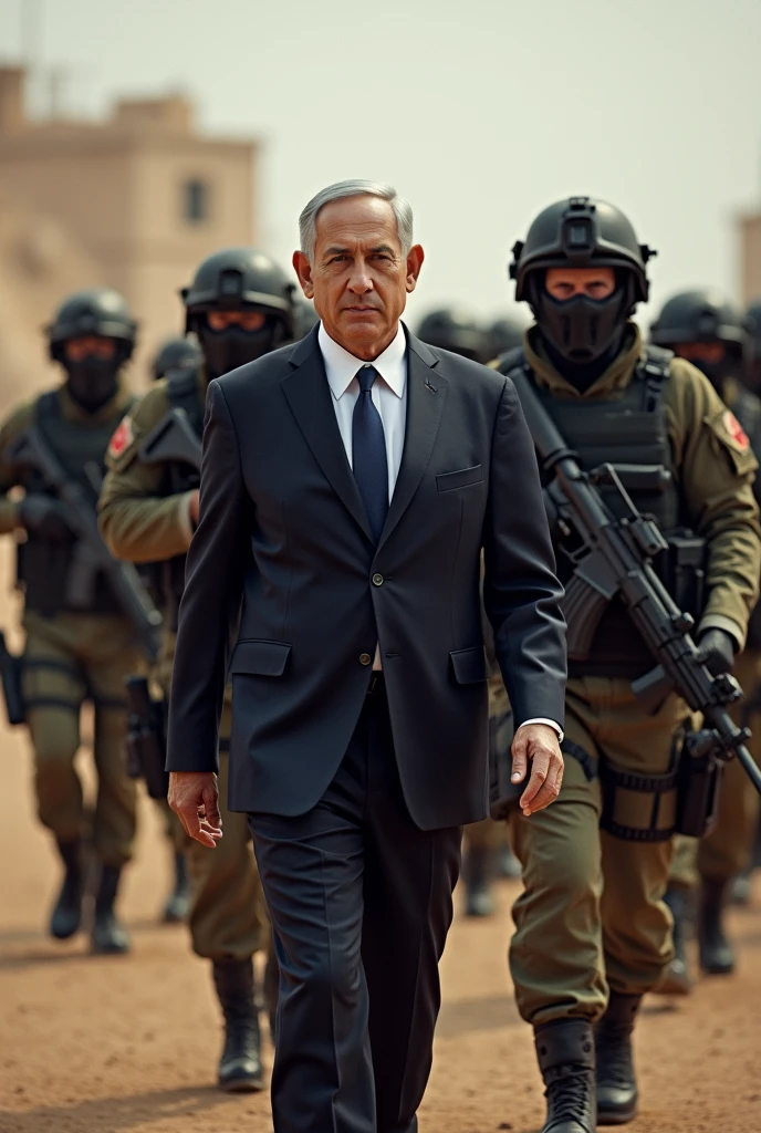 Netanyahu Travels with 10 Special Soldiers
