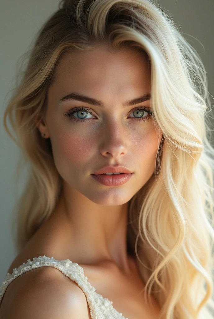 beautiful white woman