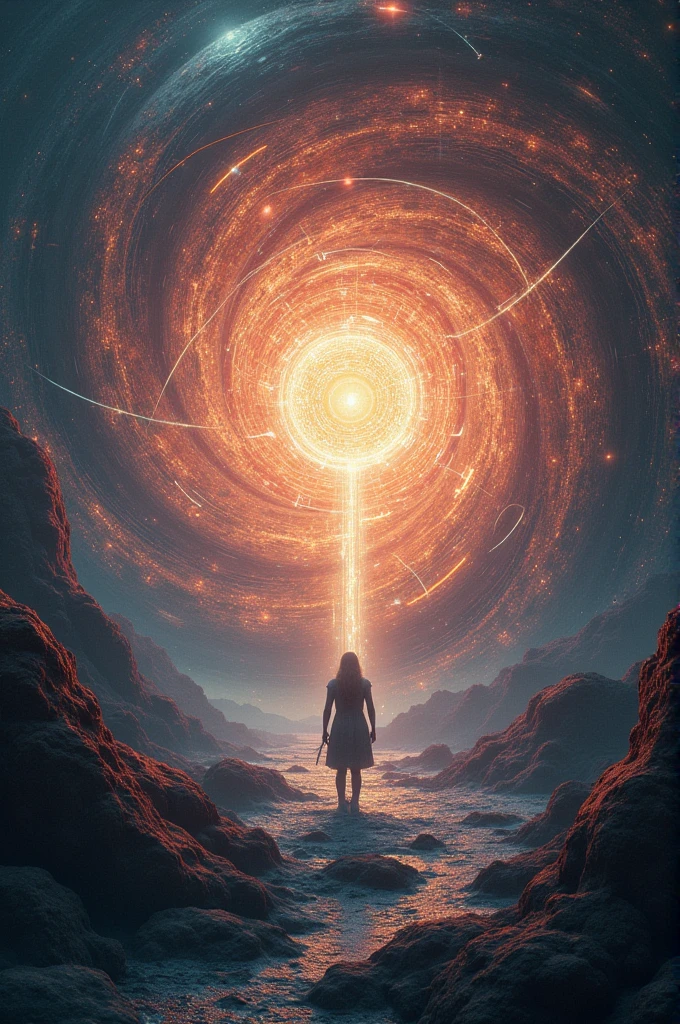An image of a technological Singularity that alters the fabric of quantum reality