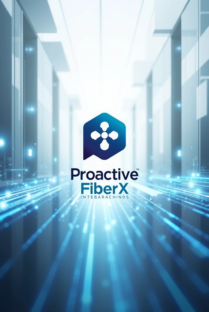 Create a profile picture for a WhatsApp group for a fiber internet technical support team called Proactive FiberX, do not use human figure