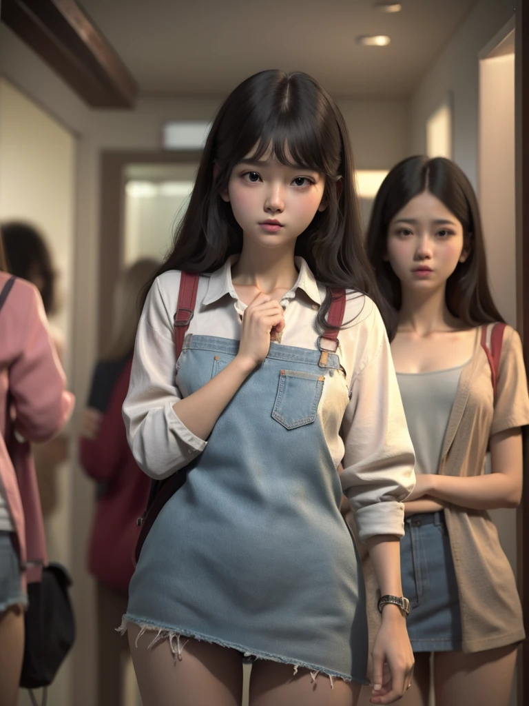 girl with her friends