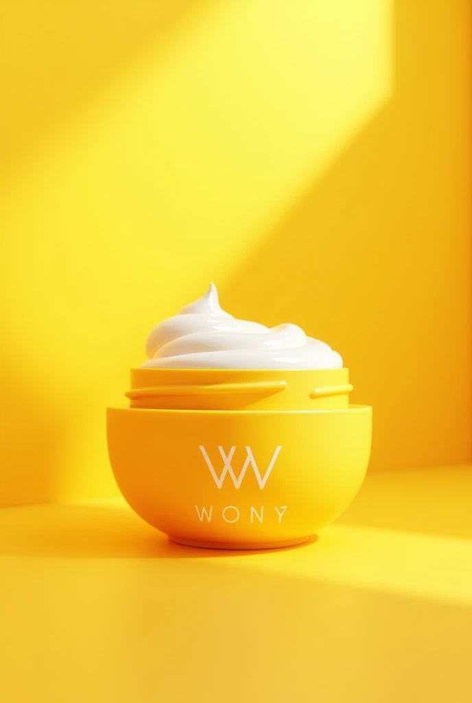 creates a cream brand called WONY in yellow
