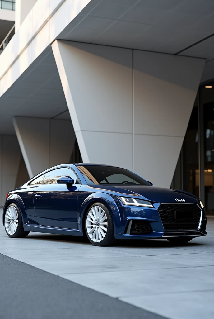 Audi TT 1. Generation in dark blue with white rims