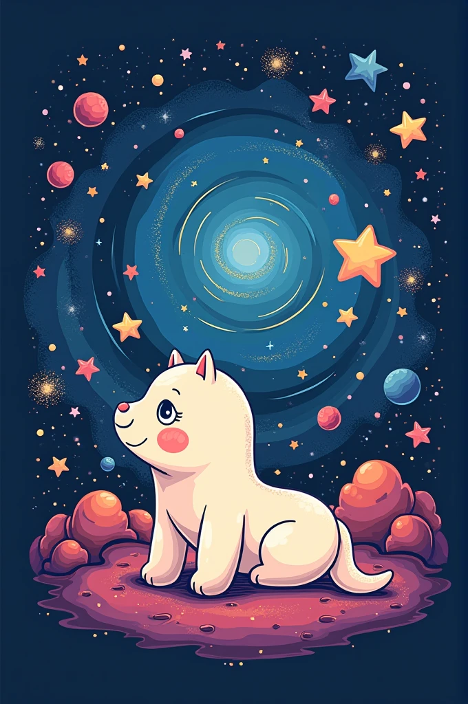 A Celestial Puns: Incorporate a playful pun like "Starry-Eyed Dreamer" with a galaxy backdrop T- shirt