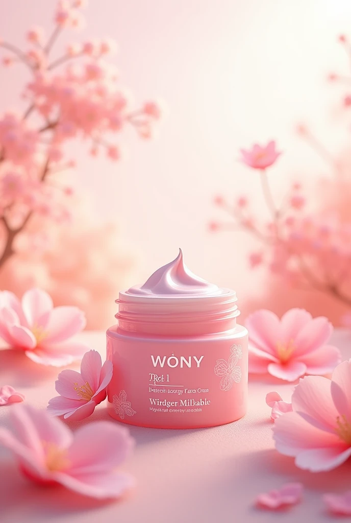 creates a brand of cream called WONY in pink