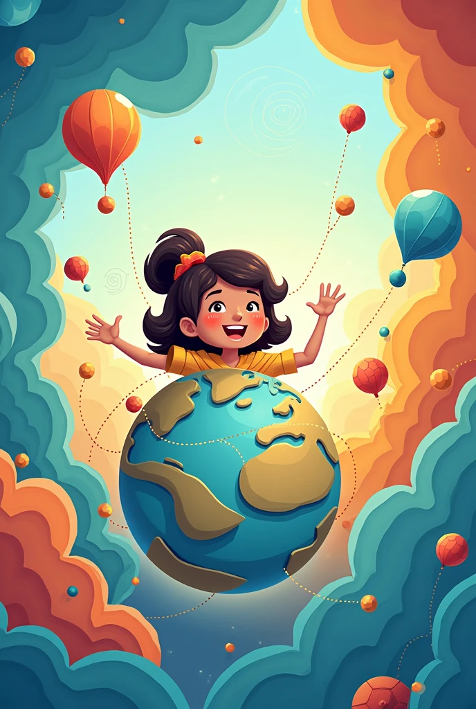 I want you to give me a cartoon to draw about globalization, something simple.