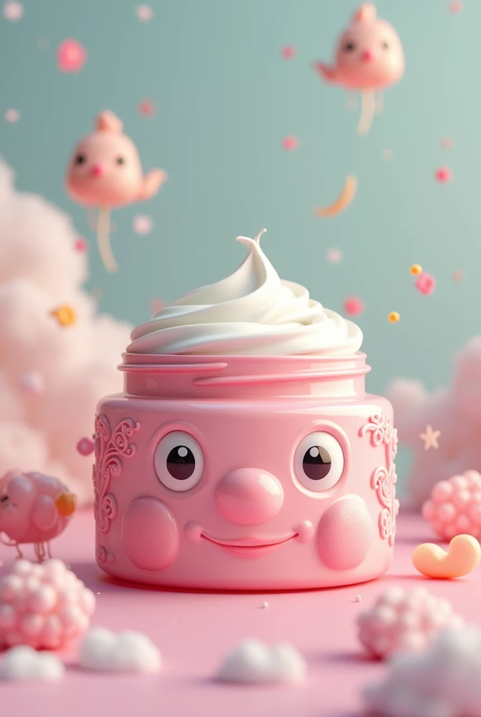 Make a pink pot of WONY face cream
