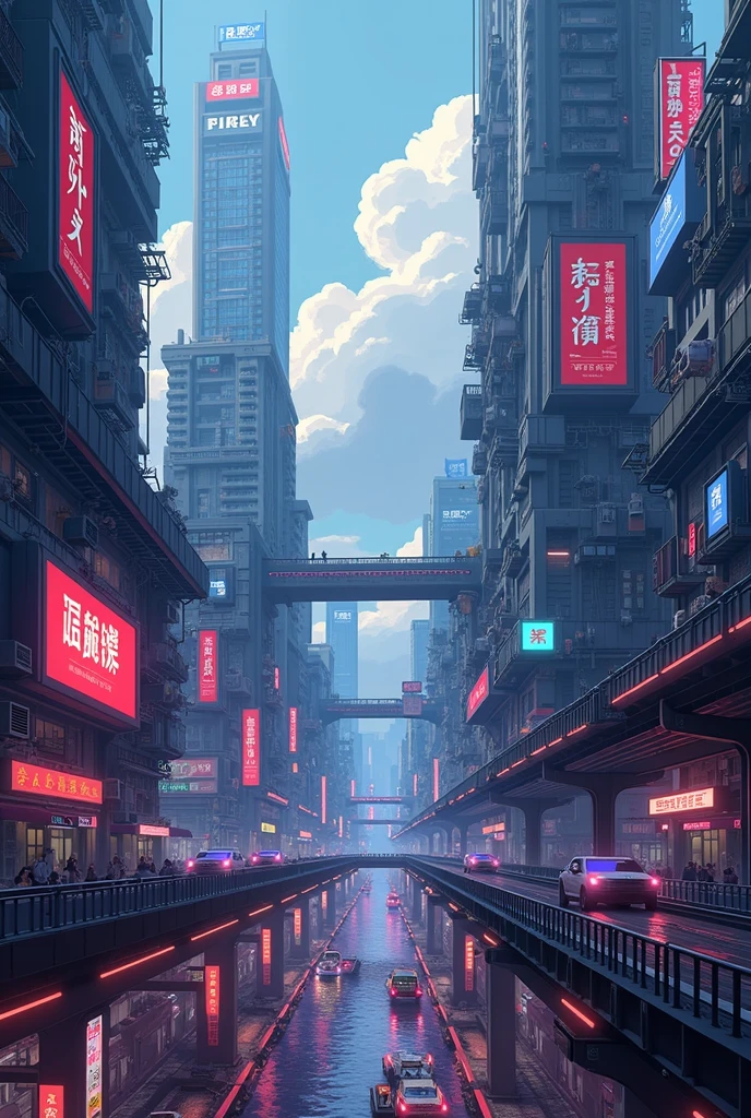 Pixel Style,Game CG pictures,wallpaper,A Hong Kong Cyber City,8k ultra-clear picture quality