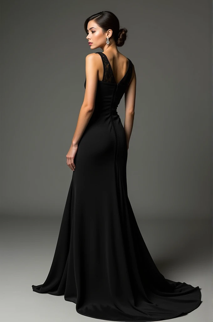An aesthetic black dress