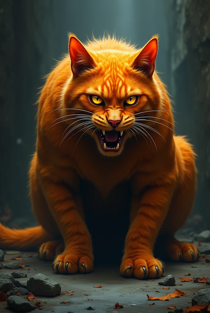 Evil orange cat