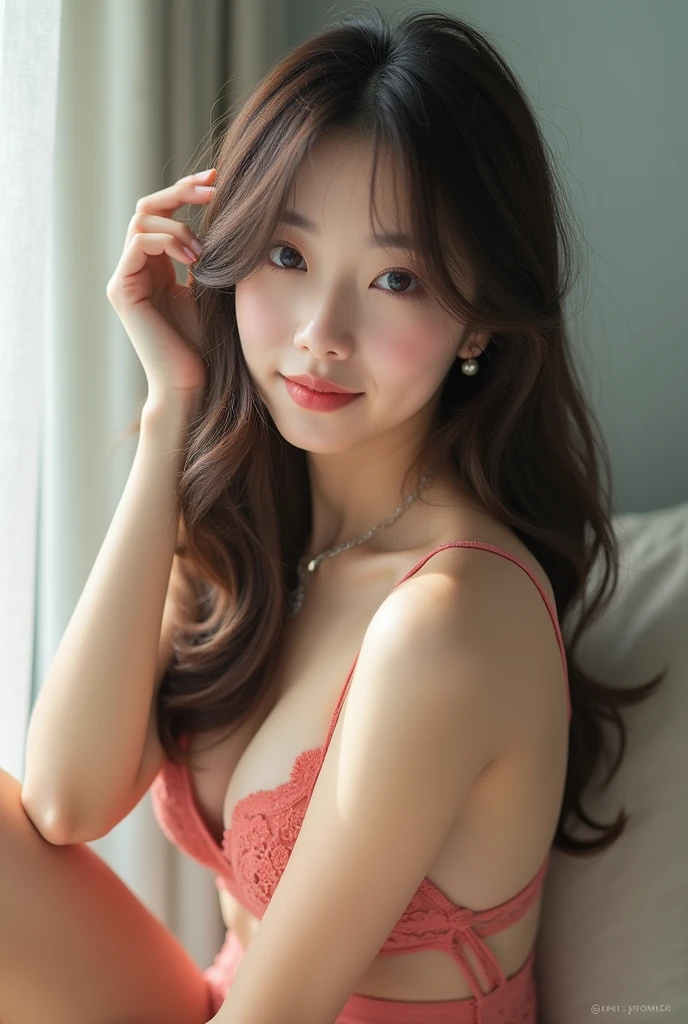 You are a professional photographer。Highest quality, masterpiece, Ultra-high resolution, (Realistic), Please sit down and spread your legs.、RAW Photos, Japanese Idols、Micro Bikini, 、Whole Body Ezbian、choker、Highly detailed face and skin texture, Delicate eyes, double eyelid、Beautiful Face、Super Beauty、Keiko Kitagawa