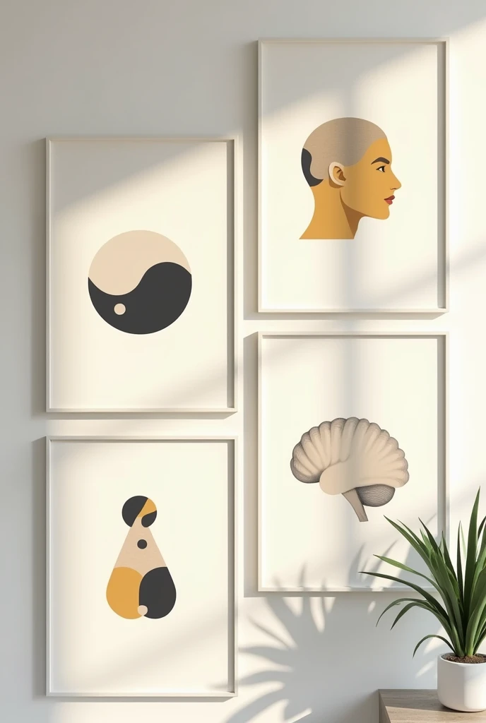 POSTERS WITH MEANING FOR A MINIMALIST PSYCHOLOGY OFFICE