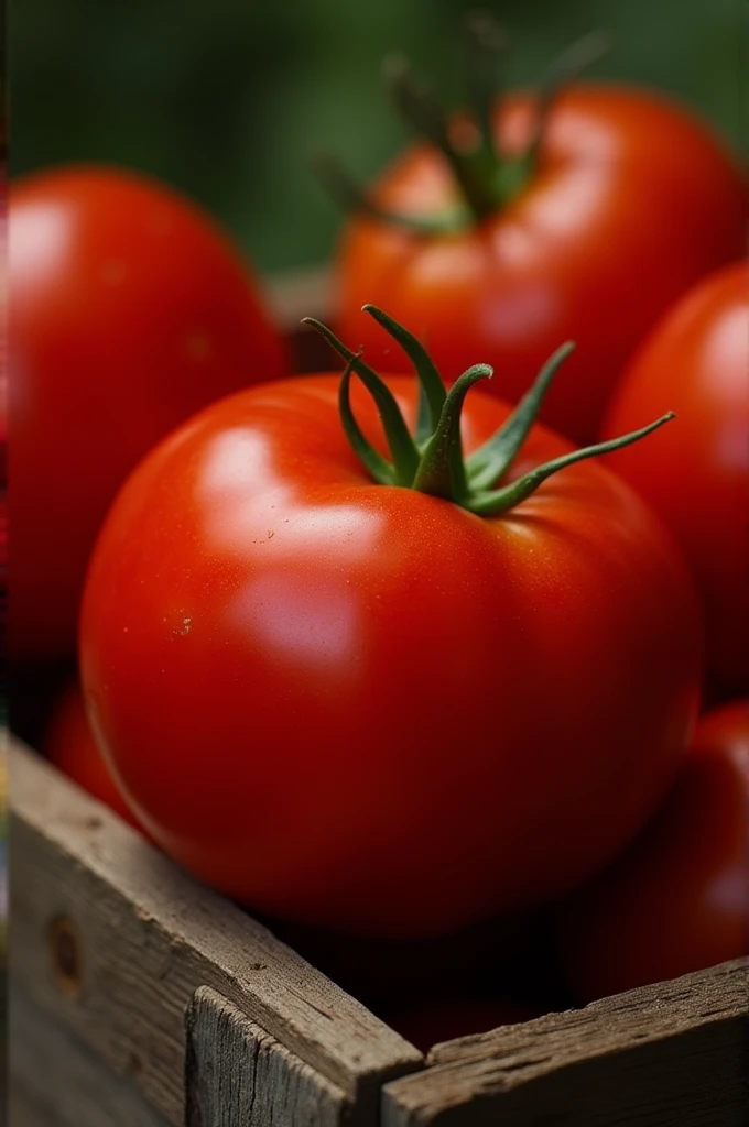 Tomato in a bin

