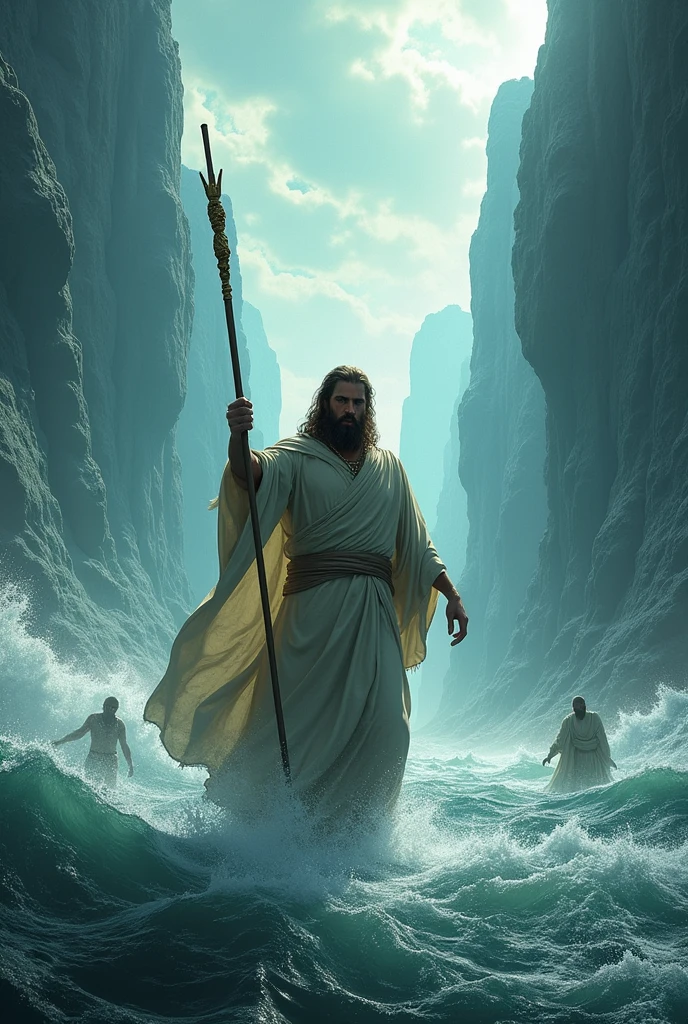 Moses commanded and the sea opened
