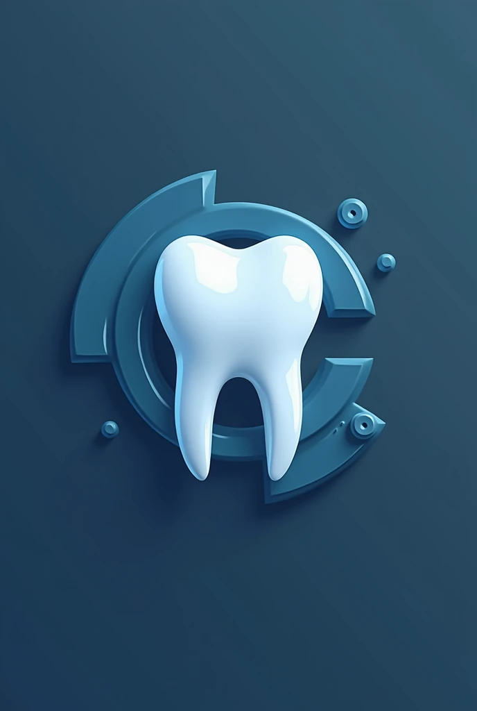 DENTAL CLINIC LOGO that is a tooth and a c
