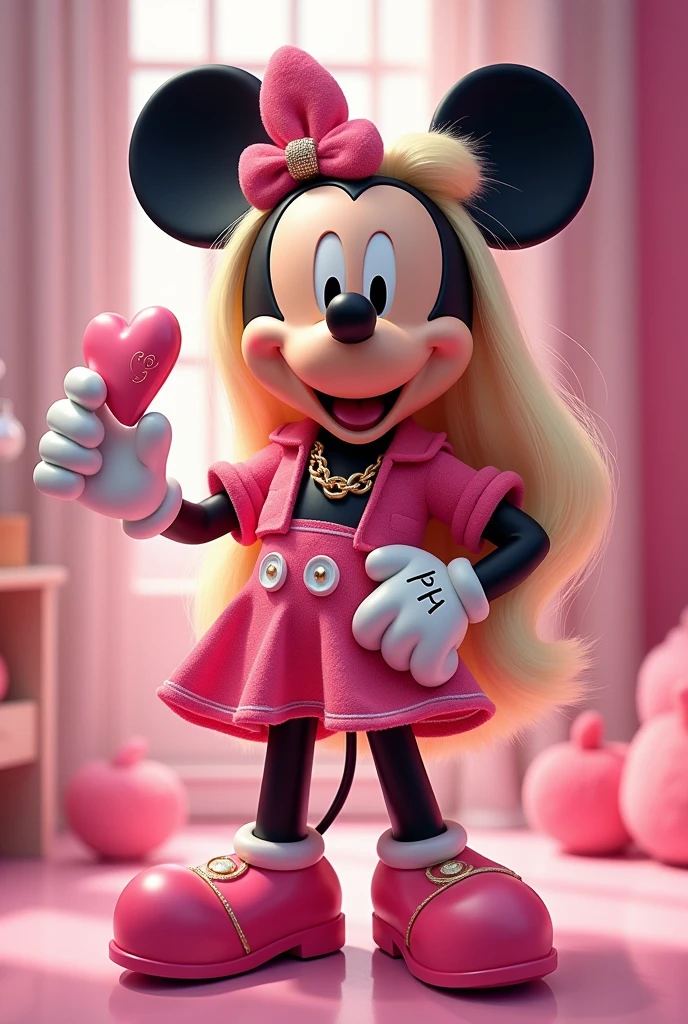 Mickey mouse dressed as barbie  