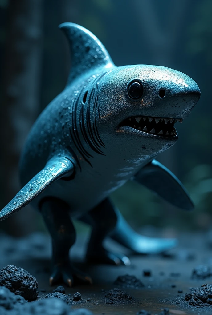gene of a shark doll for game profile that says Yin