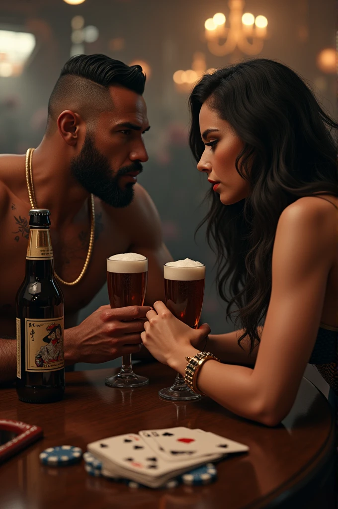 I want to see Diomedez Diaz with Lana del Rey drinking beer and poker