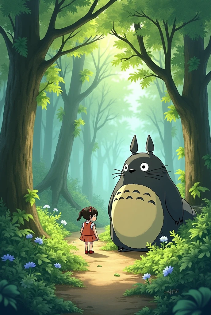 Please draw my neighbor Totoro。