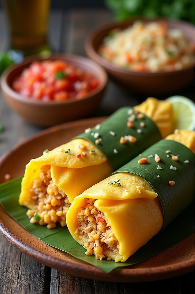 Salvadoran corn tamales